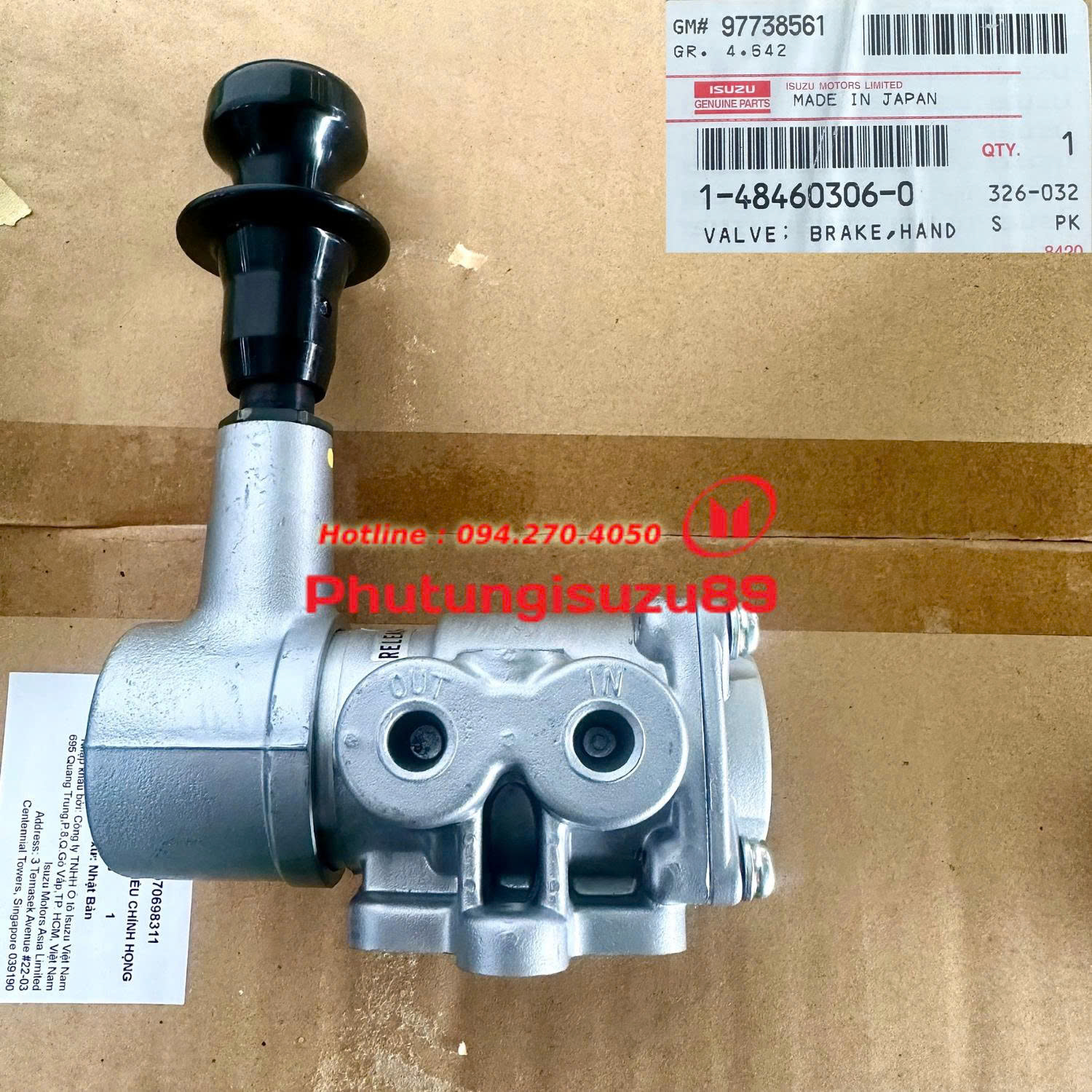 Cần phanh tay FVM EXZ chính hãng